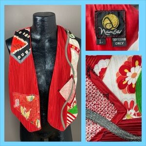 Anne Namba Patchwork Kimono Vest